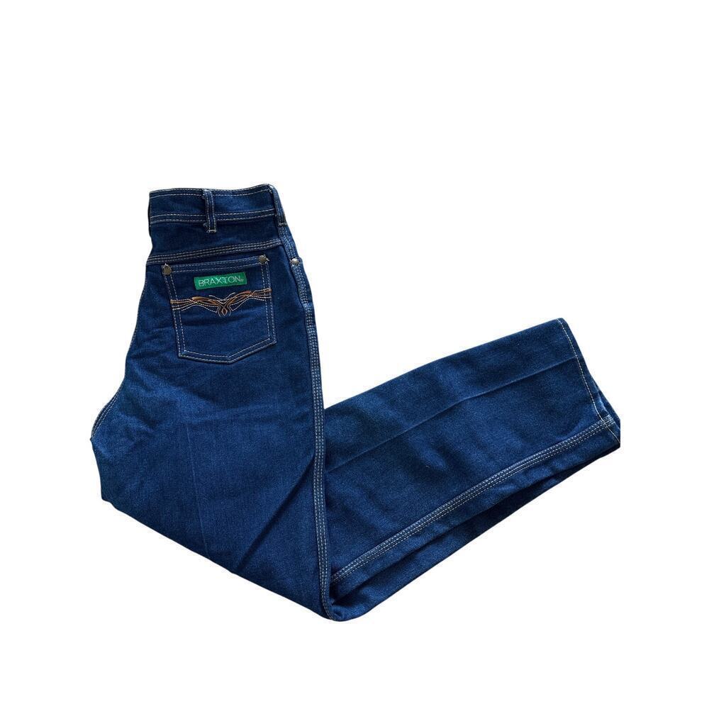 Women’s 8R/26 Braxton Stretch Jeans Dark Wash Vintage Western Y2K